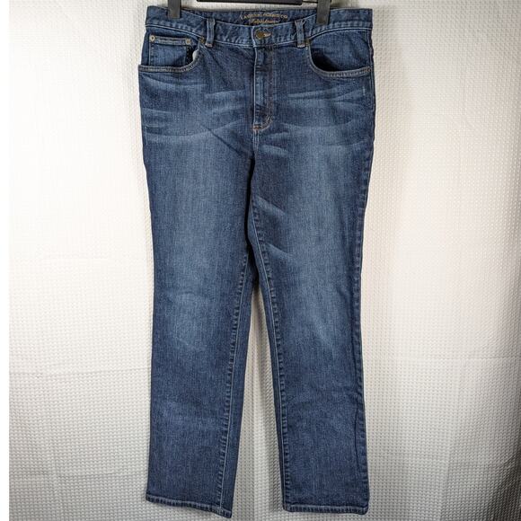 Lauren Jeans Co Ralph Lauren 34x32 Blue Stretch Denim Jeans Women’s Classic Fit - Picture 1 of 4